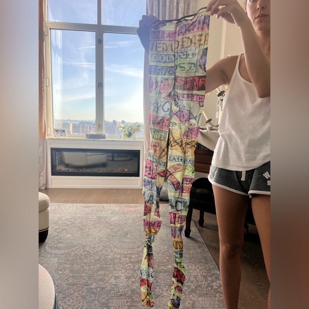 Collectors item. Original Stephen Sprouts graffiti stockings. 3 holes.
